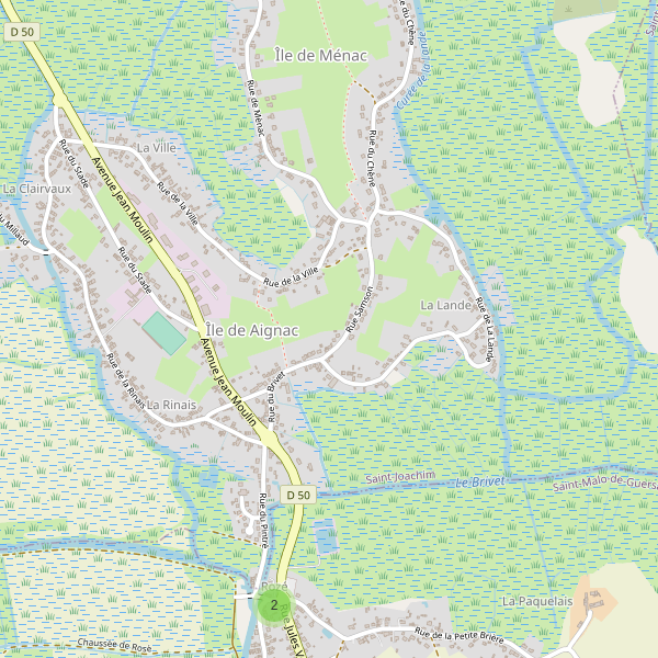 Carte des parkings à Île de Aignac Thumbnail
