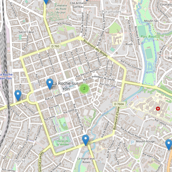 Carte des pharmacies à La Roche-sur-Yon Thumbnail