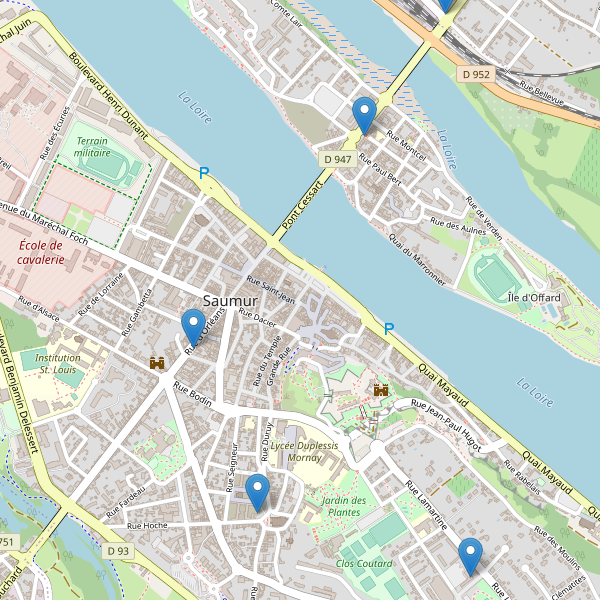 Carte des pharmacies à Saumur Thumbnail