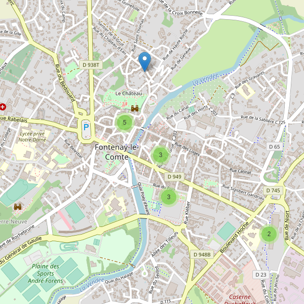 Carte des stationnement-velos à Fontenay-le-Comte Thumbnail