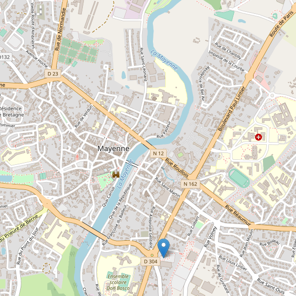 Carte des stationnement-velos à Mayenne Thumbnail