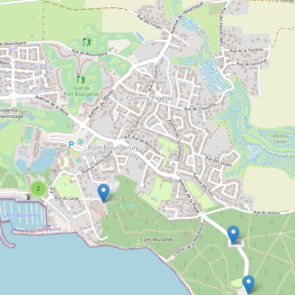 Carte des stationnement-velos à Port Bourgenay Thumbnail