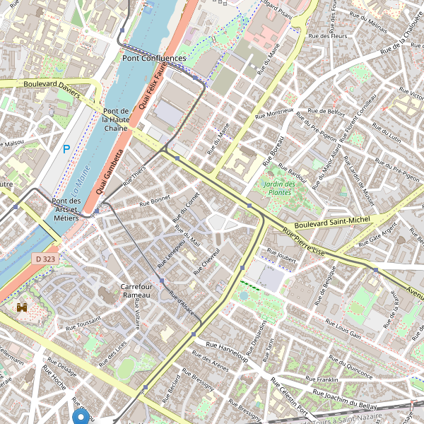 Carte des taxi à Angers Thumbnail