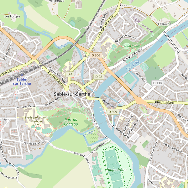 Carte des taxi à Sablé-sur-Sarthe Thumbnail