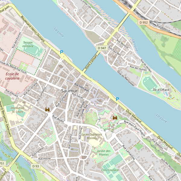Carte des taxi à Saumur Thumbnail