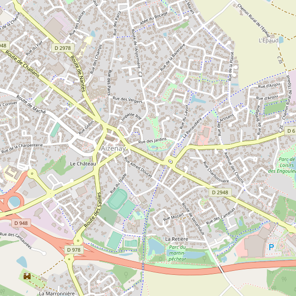 Carte des location-voiture à Aizenay Thumbnail