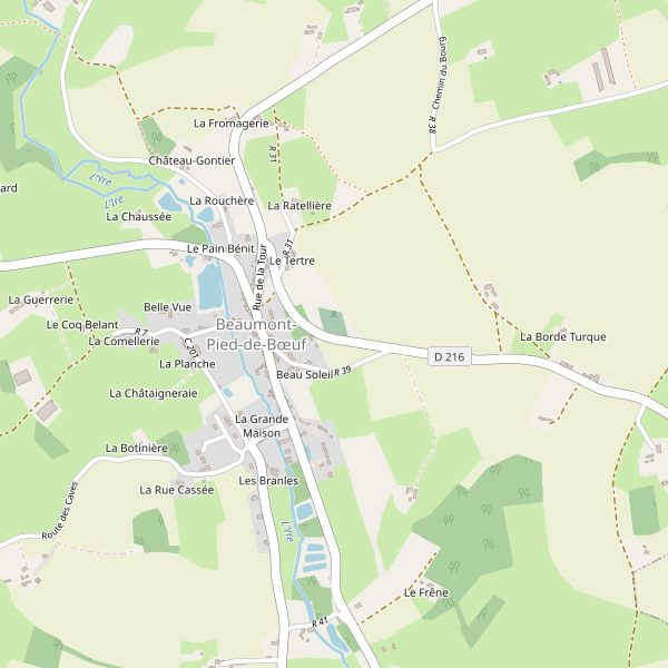 Plan de Beaumont-Pied-de-Bœuf (Sarthe) Thumbnail