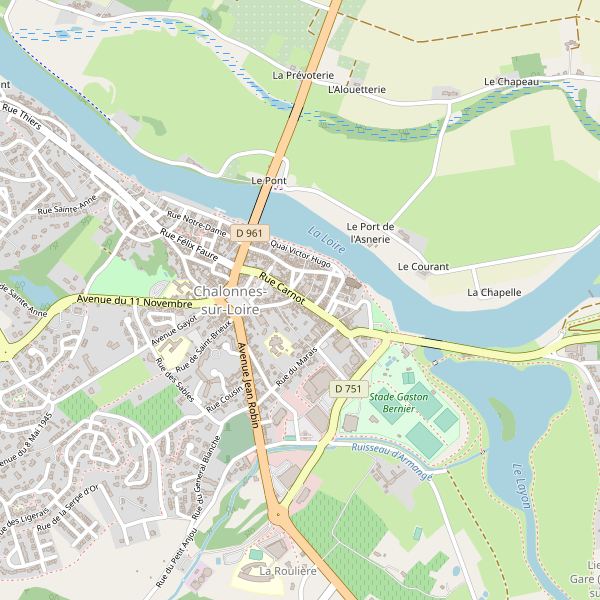Carte des hotels à Chalonnes-sur-Loire Thumbnail