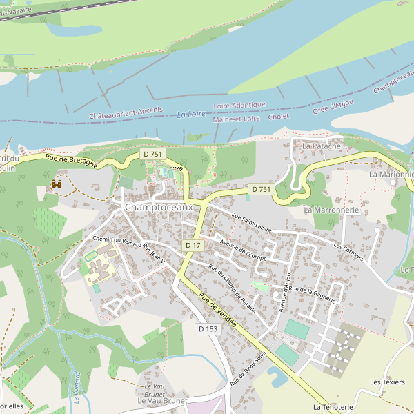 Carte des hotels à Champtoceaux Thumbnail
