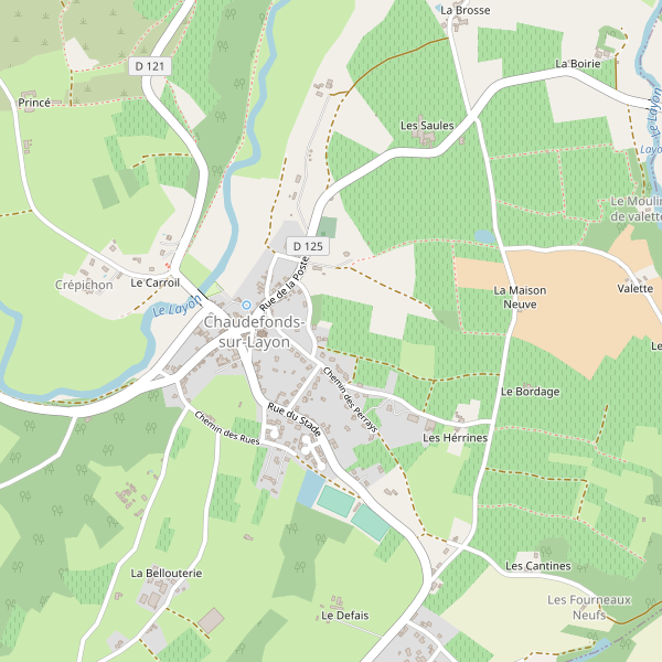 Carte des fastfood à Chaudefonds-sur-Layon Thumbnail