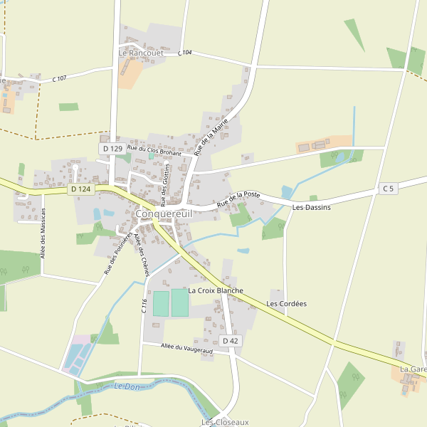 Carte des bedandbreakfast à Conquereuil Thumbnail