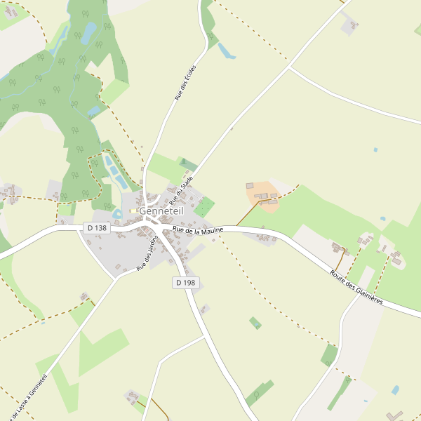 Carte des hotels à Genneteil Thumbnail