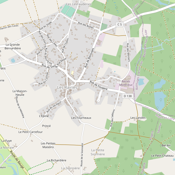 Carte des hotels à Les Rairies Thumbnail