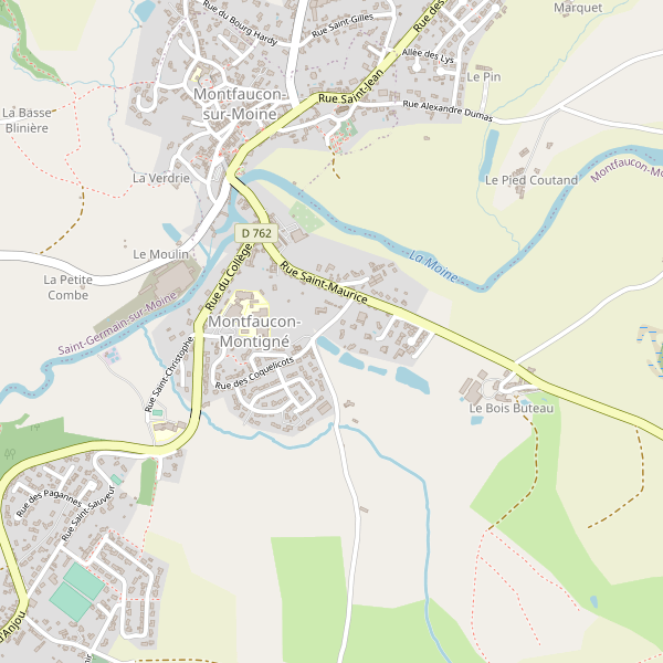 Carte des hotels à Montfaucon-Montigné Thumbnail