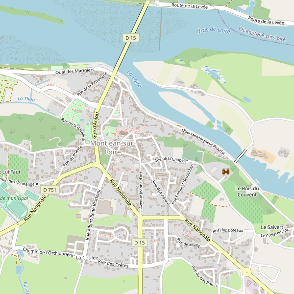 Carte des bureaux-poste à Montjean-sur-Loire Thumbnail