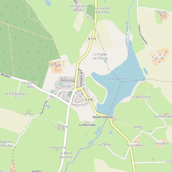 Carte des gares à Olivet (Mayenne) Thumbnail