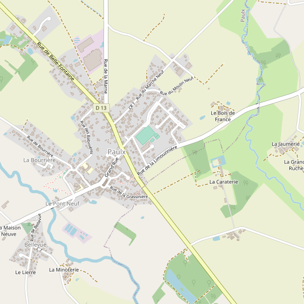 Carte des hotels à Paulx Thumbnail