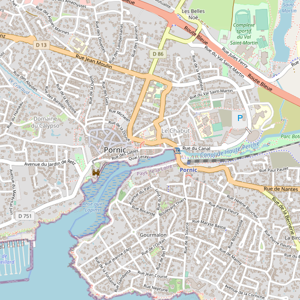 Carte des location-voiture à Pornic Thumbnail