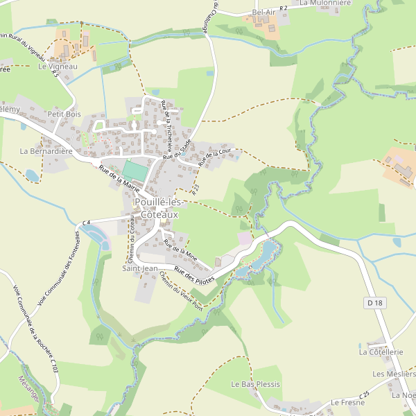 Plan de Pouillé-les-Côteaux Thumbnail