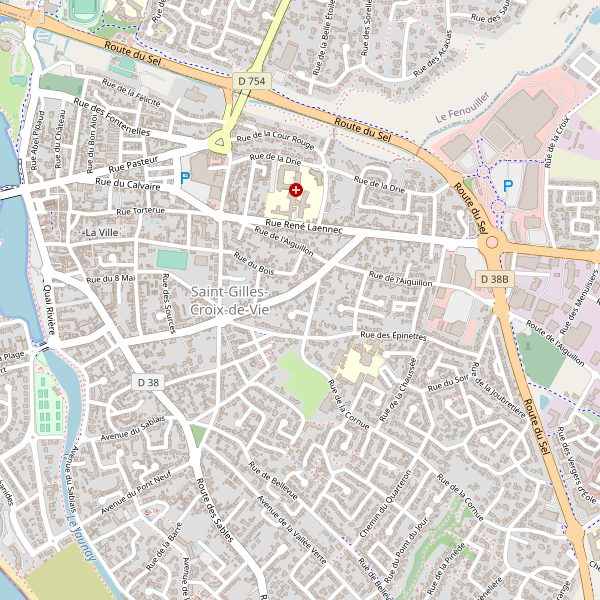 Carte des hopitaux à Saint-Gilles-Croix-de-Vie Thumbnail