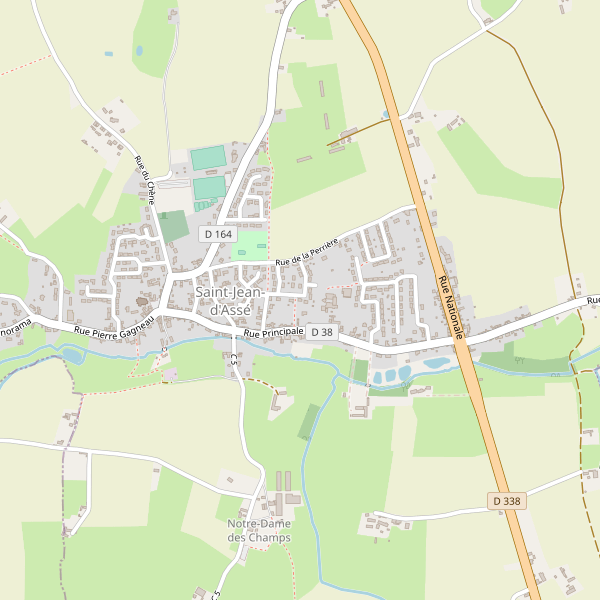 Carte des hotels à Saint-Jean-d'Assé Thumbnail