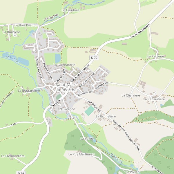 Carte des hotels à Saint-Mars-la-Réorthe Thumbnail