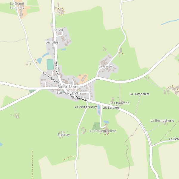 Carte des bedandbreakfast à Saint-Mars-sur-Colmont Thumbnail