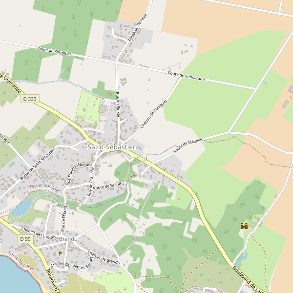 Carte des agences-voyage à Saint-Sébastien (Loire-Atlantique) Thumbnail