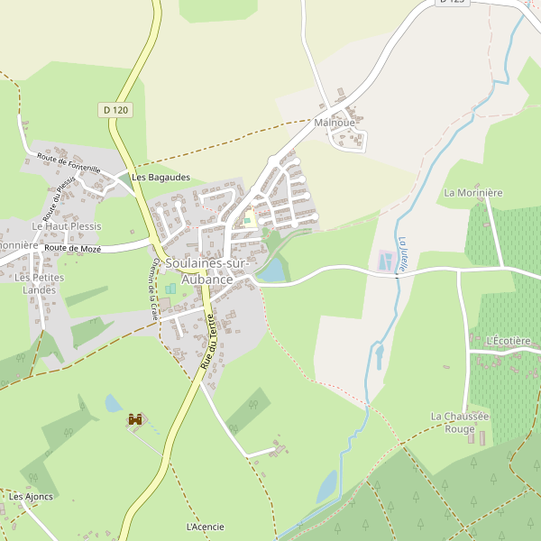 Carte des restaurants à Soulaines-sur-Aubance Thumbnail