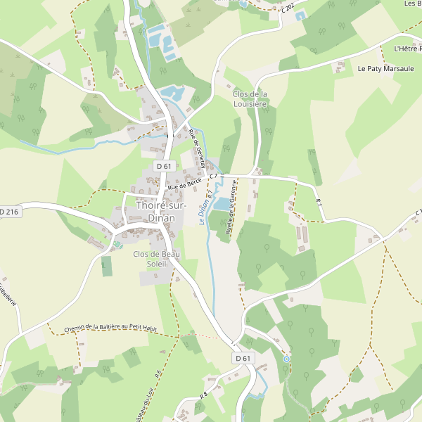 Carte des fastfood à Thoiré-sur-Dinan Thumbnail