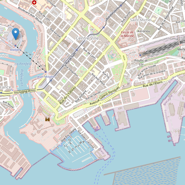 Carte des bibliotheques à Brest Thumbnail