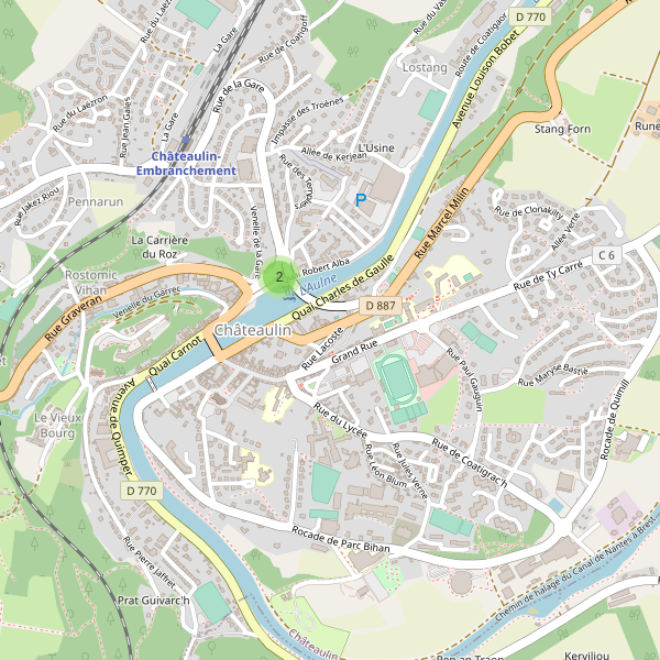 Carte des bibliotheques à Châteaulin Thumbnail
