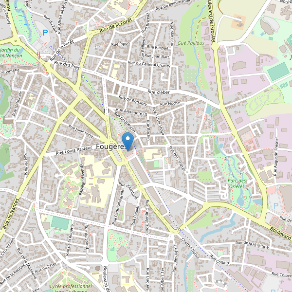 Carte des bibliotheques à Fougères Thumbnail