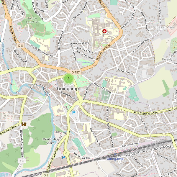 Carte des bibliotheques à Guingamp Thumbnail