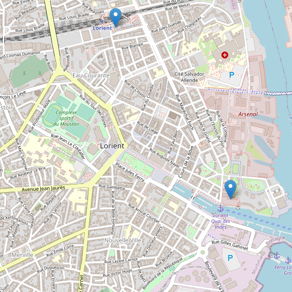 Carte des bibliotheques à Lorient Thumbnail