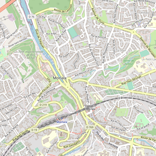 Carte des bibliotheques à Morlaix Thumbnail