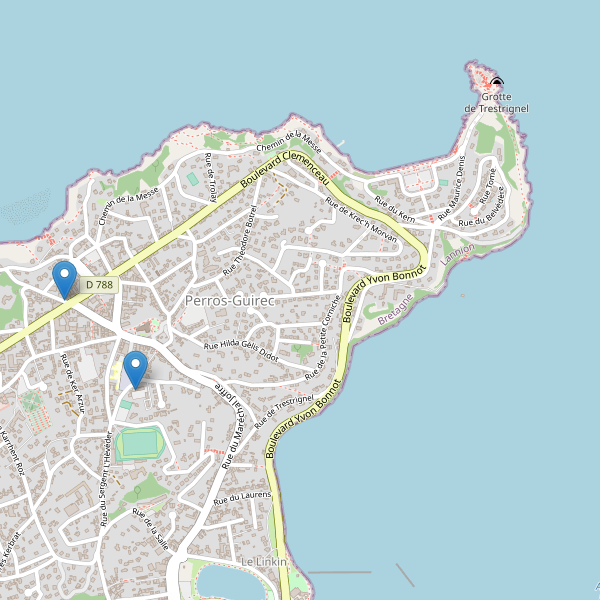 Carte des bibliotheques à Perros-Guirec Thumbnail