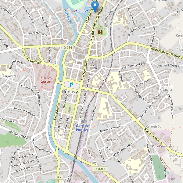 Carte des bibliotheques à Pontivy Thumbnail