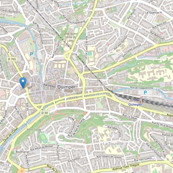 Carte des bibliotheques à Quimper Thumbnail