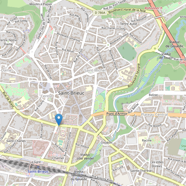 Carte des bibliotheques à Saint-Brieuc Thumbnail