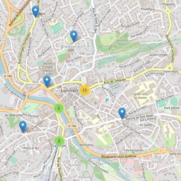 Carte des cafe à Lannion Thumbnail