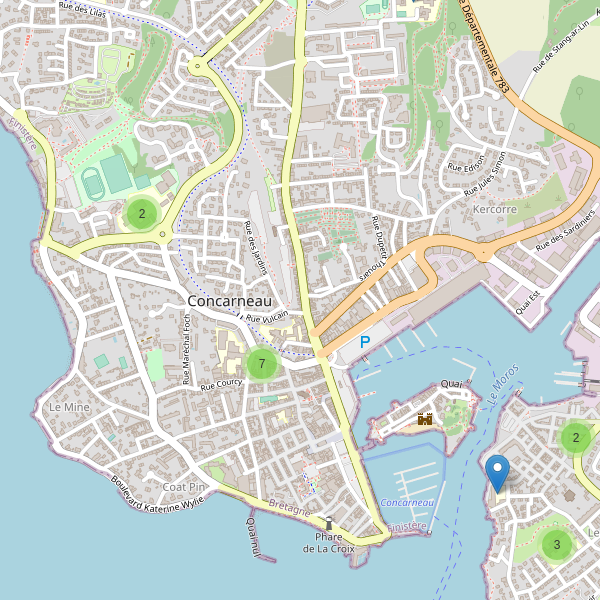 Carte des ecoles à Concarneau Thumbnail