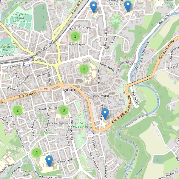 Carte des ecoles à Dinan Thumbnail