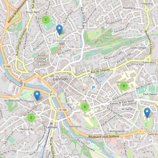 Carte des ecoles à Lannion Thumbnail