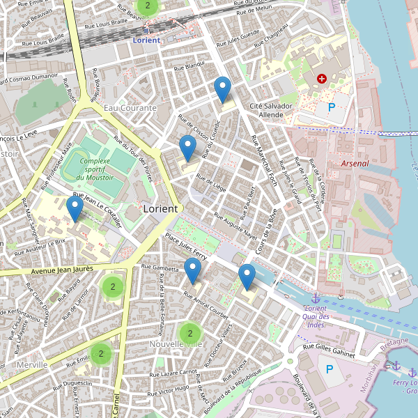 Carte des ecoles à Lorient Thumbnail