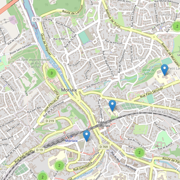 Carte des ecoles à Morlaix Thumbnail