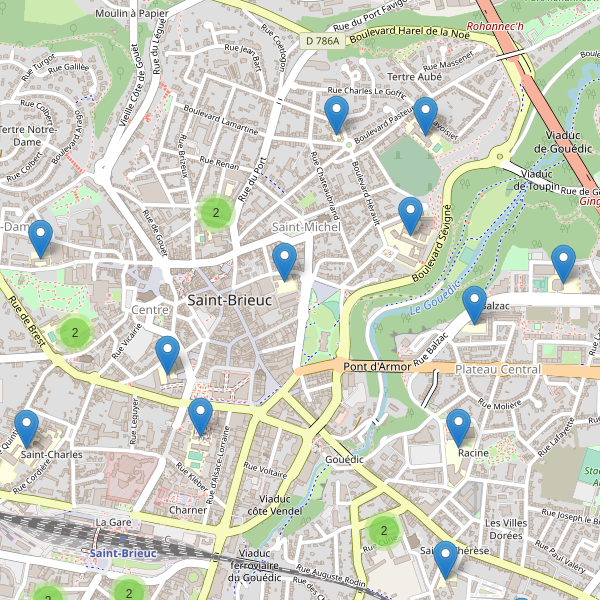 Carte des ecoles à Saint-Brieuc Thumbnail