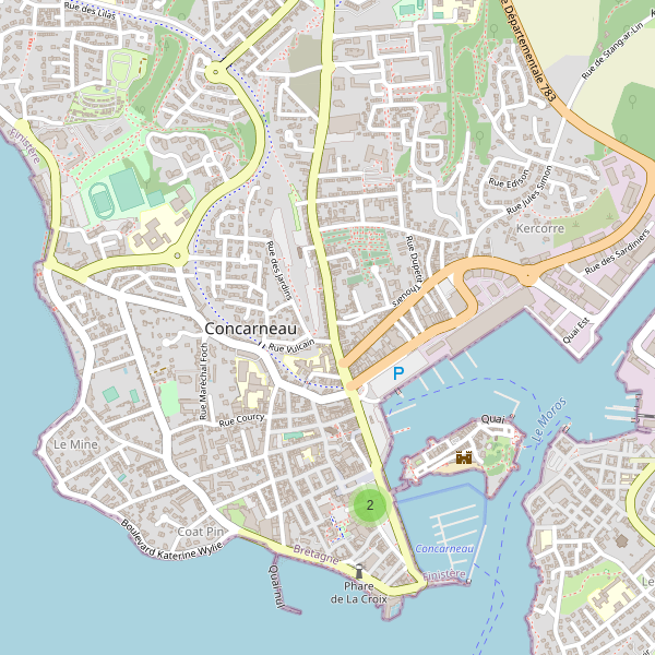 Carte des marches à Concarneau Thumbnail