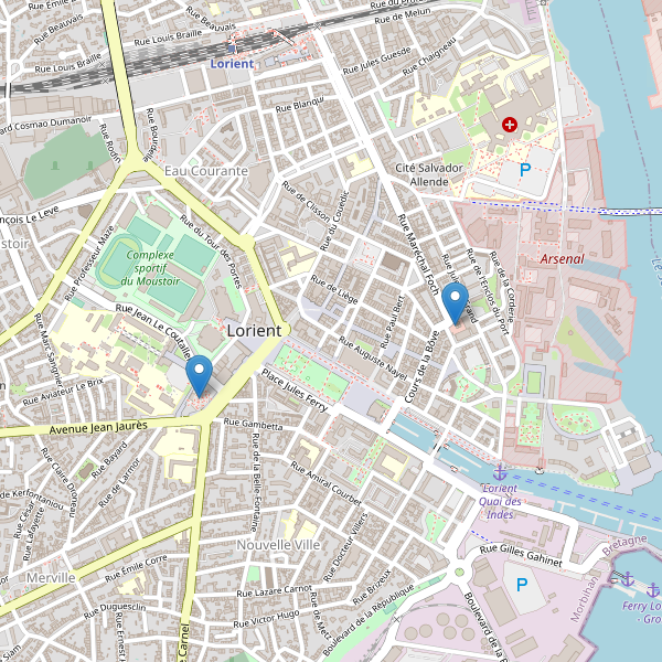 Carte des marches à Lorient Thumbnail