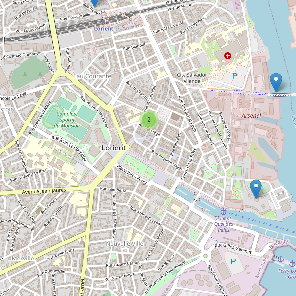 Carte des monuments à Lorient Thumbnail